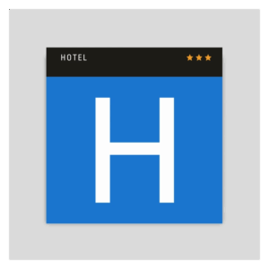 Placa distintivo CN08 Hotel 3 estrellas Canarias 30x30 cm