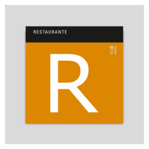 Placa distintivo CN22 Restaurante Canarias 30x30 cm