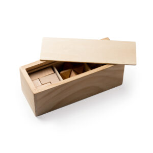 Set de 3 juegos de habilidad en madera natural — Rocks