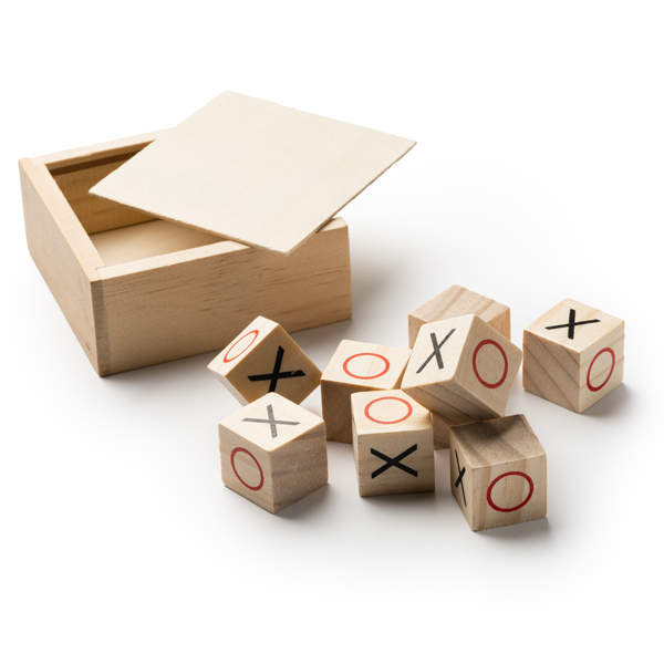 Juego de mesa 3 en raya realizado en madera — Triwa