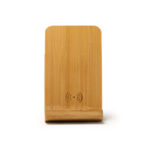 Multifunction bamboo pen pot with a charging surface — Kodix