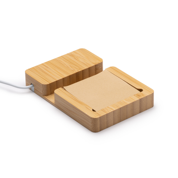 Bamboo USB hub with notepad — Mariel