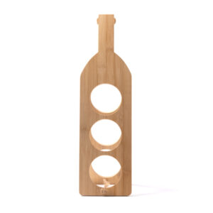 Botellero plegable de bambú para 3 botellas — Alsac
