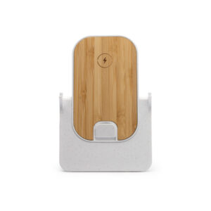Cargador inalámbrico plegable de fibra de trigo y bambú, 10 W — Alok