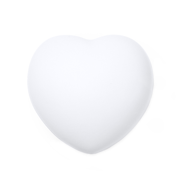 Corazón anti-estrés en color liso, con tacto suave — Biku