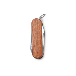 Navaja multiusos de acero inoxidable con empuñadura de madera — Weston