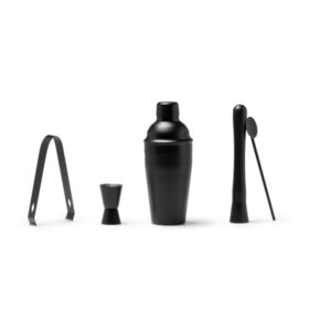 Set de cóctel de acero inoxidable 304 en color negro — Pisco