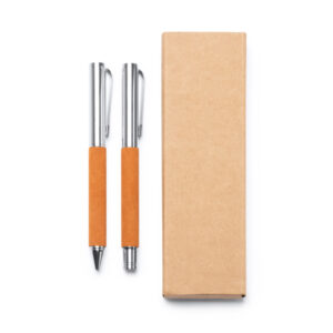 Set de bolígrafo y roller con cuerpo de textura suave — Tombol