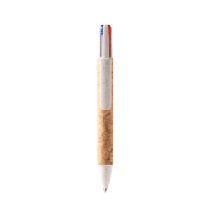 Bolígrafo de 4 tintas con pulsador retráctil — Corles
