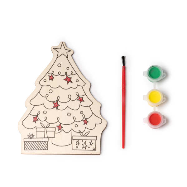 Wooden Christmas colouring set — Candel