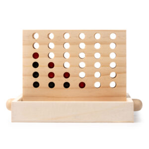 Juego de 4 en raya hecho de madera — Vicos