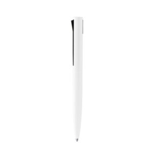 Bolígrafo de ABS y aluminio reciclados con clip pulsador — Brook