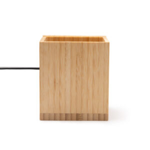 Lapicero de bambú con calentador de tazas — Jules