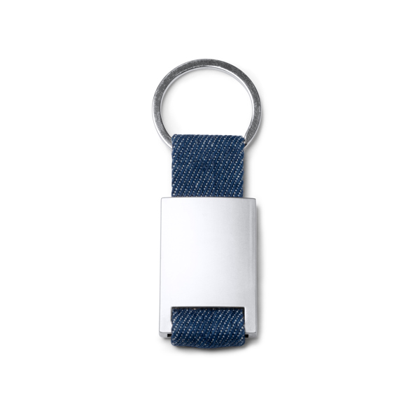 Denim keyring with metal body — Betrix