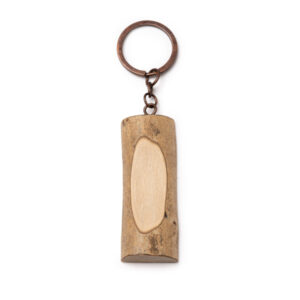Llavero tronco de madera con hendidura — Telmon