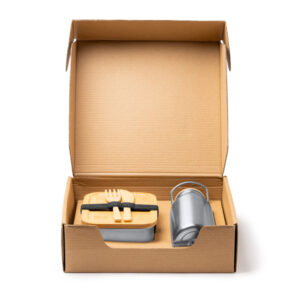 Set de fiambrera con cubiertos y botella — Bagner