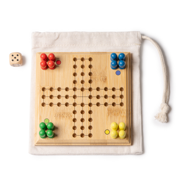 Juego de parchís realizado en bambú — Siscar