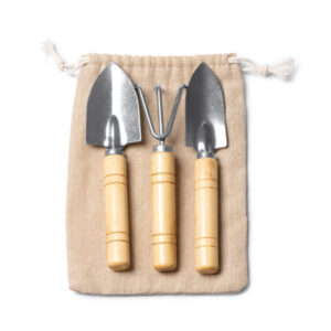 Set de jardinería con 3 accesorios realizados en acero — Crocus