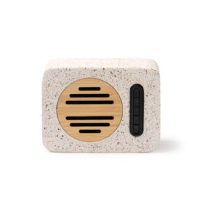 Altavoz inalámbrico de 5 W de terrazo reciclado y bambú — Miler