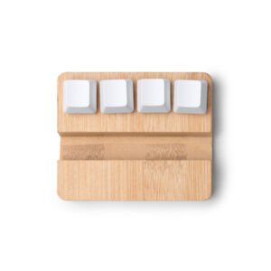 Bamboo smartphone stand with stress-relief function — Clinton