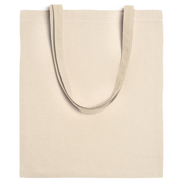 Bolsa 100% algodón de 240 g/m² de gramaje en acabado natural — Mudari