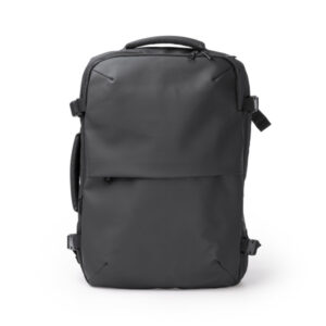 Erweiterbarer Rucksack aus PU Leather mit Vakuumkompression dank seiner Pumpe… — Soplex
