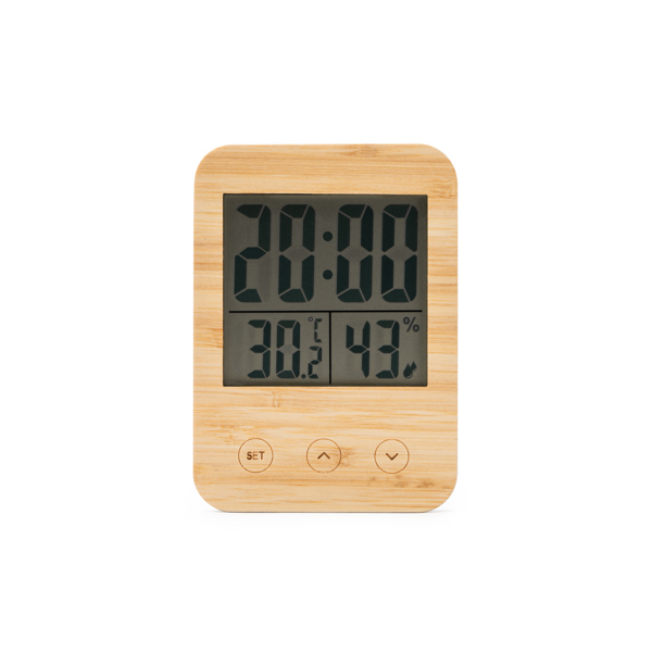 Weather station with bamboo front casing — Celsius