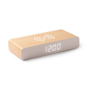 MDF wood clock with wireless charger — Icarus