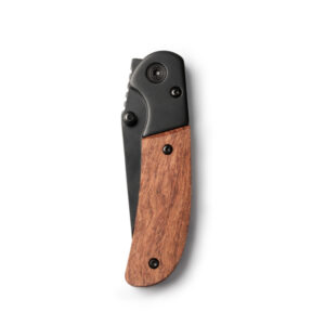 Navaja de acero inoxidable con hoja en color negro — Goliat
