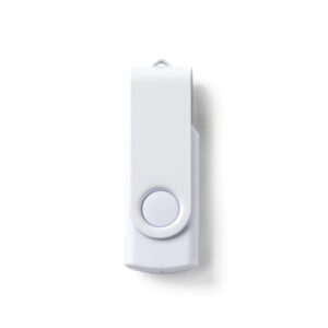 Memoria USB con cuerpo en ABS y clip giratorio metálico — Riot