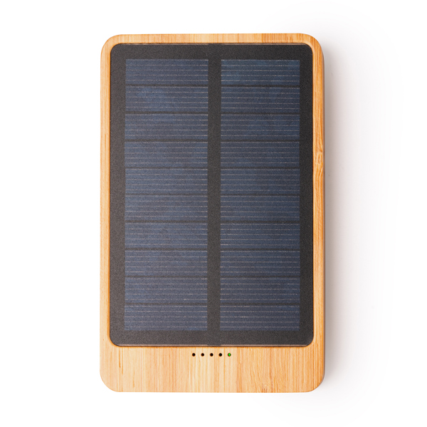 5,000 mAh bamboo solar power bank — Berkel