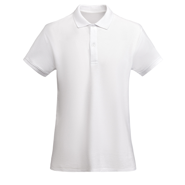 OCS-certified organic cotton short-sleeve polo shirt, fitted at the waist — Prince Woman