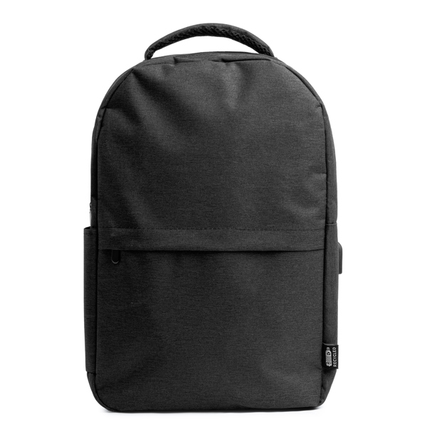 Backpack in recycled RPET 600D polyester with a marl design — Gregor