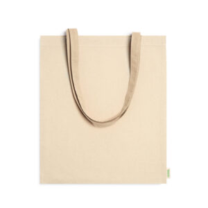 Bolsa 100% algodón orgánico de 120 g/m² con asas largas reforzadas de 70 cm — Berna