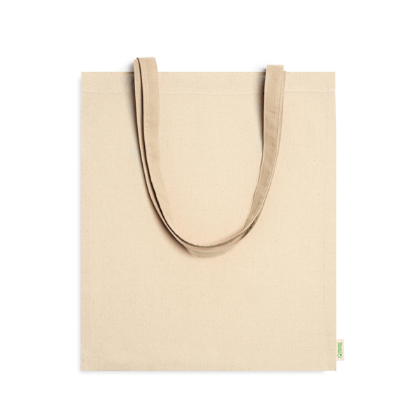Bolsa 100% algodón orgánico de 120 g/m² con asas largas reforzadas de 70 cm — Berna
