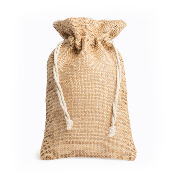 Bolsa estilo saco de yute natural — Flay