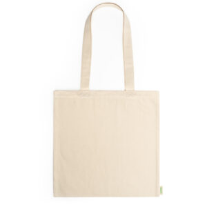 Bolsa 100% algodón orgánico de 300 g/m² con prácticas asas largas de 70cm — Greta