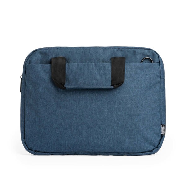Padded laptop and document case in marl recycled RPET 600D — Kalmar