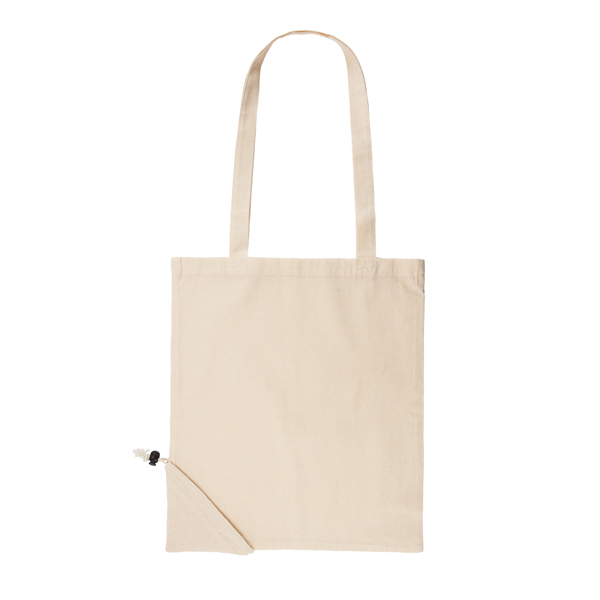 Bolsa de la compra plegable de 105 g/m², 100% de algodón — Dune