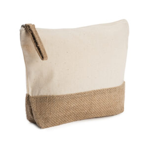 Neceser línea eco de algodón de 180 g/m² y yute en color natural — Sierra