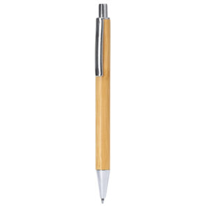 Eco line pen with bamboo body, click mechanism and clip — Tucuma