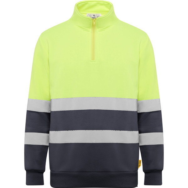Warnschutz-Sweatshirt mit halbem Reißverschluss — Spica