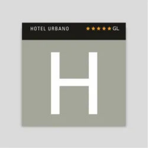 Placa distintivo CN16 Hotel Urbano 5 estrellas Gran Lujo Canarias 30x30 cm
